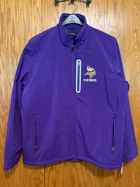 NFL Other - NFL Minnesota Vikings Softshell Full Zip Jacket Men’s XXL - NEW WITH TAGS